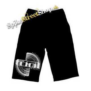 Kraťasy TOOL - Spiro - Voľné sieťované čierne letné šortky