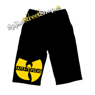 Kraťasy WU TANG CLAN - Logo - Voľné sieťované čierne letné šortky