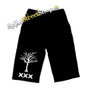 Kraťasy XXXTentacion - Tree  - Voľné sieťované čierne letné šortky