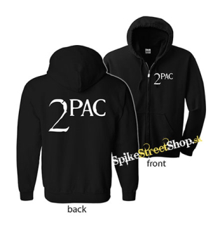 2 PAC - Logo - čierna detská mikina na zips
