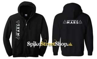 30 SECONDS TO MARS - Logo - čierna detská mikina na zips