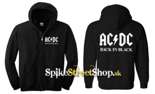 AC/DC - Back In Black - čierna detská mikina na zips