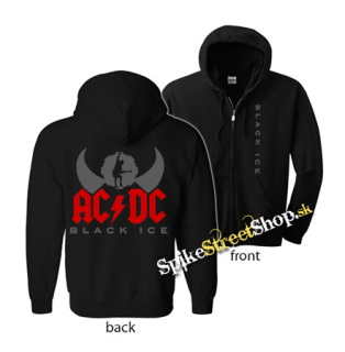 AC/DC - Black Ice Angus Silhouette Grey Sign - čierna detská mikina na zips