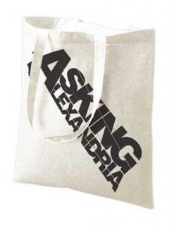 ASKING ALEXANDRIA - Logo Official White Tote Bag  - taška cez plece (-30%=AKCIA)