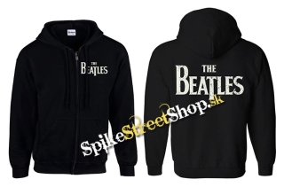 BEATLES - Logo Vintage - čierna detská mikina na zips