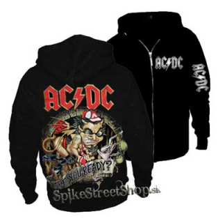 AC/DC - Are You Ready? - čierna pánska mikina na zips