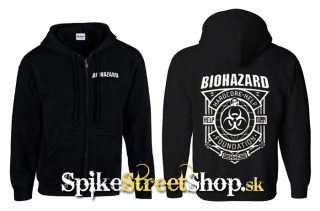 BIOHAZARD - Hardcore Help Foundation - čierna detská mikina na zips
