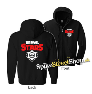 BRAWL STARS - Logo - čierna detská mikina na zips