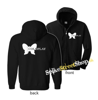 COLDPLAY - Butterfly Logo - čierna detská mikina na zips
