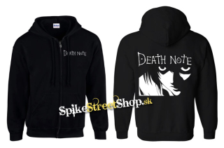 DEATH NOTE - Logo & Portrait - čierna detská mikina na zips