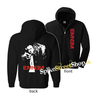 EMINEM - Logo & Portrait - čierna detská mikina na zips