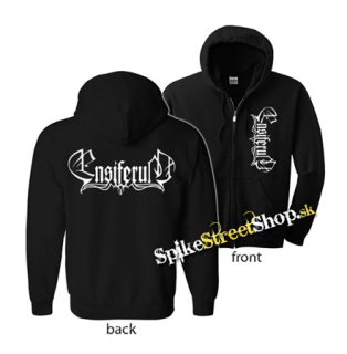 ENSIFERUM - Logo - čierna detská mikina na zips