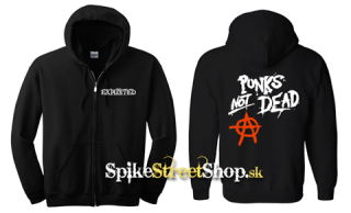 EXPLOITED - Punks Not Dead - čierna detská mikina na zips