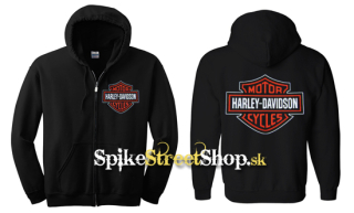 HARLEY DAVIDSON - Motor Cycles - čierna detská mikina na zips