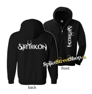 SATYRICON - Logo - čierna detská mikina na zips