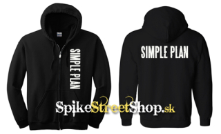 SIMPLE PLAN - Logo - čierna detská mikina na zips