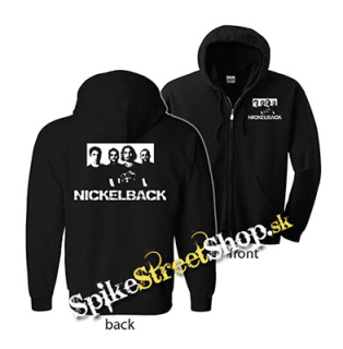 NICKELBACK - Logo & Band - čierna detská mikina na zips