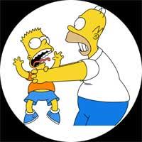 HOMER SIMPSON vs. BART SIMPSON - 05 - odznak