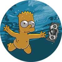 BART SIMPSON - Nevermind - odznak