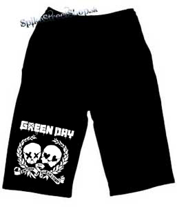 Detské kraťasy GREEN DAY - Skulls - Ľahké sieťované šortky