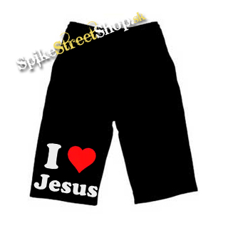 Detské kraťasy I LOVE JESUS - Ľahké sieťované šortky