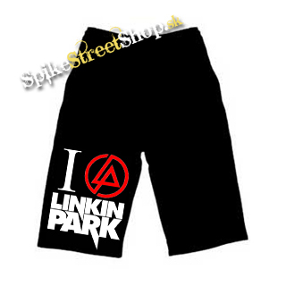 Detské kraťasy I LOVE LINKIN PARK - Crest Motive - Ľahké sieťované šortky