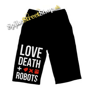 Detské kraťasy LOVE DEATH ROBOTS - Logo And Crest - Ľahké sieťované šortky