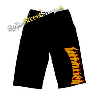 Detské kraťasy METALLICA - Thrasher Logo Flame - Ľahké sieťované šortky