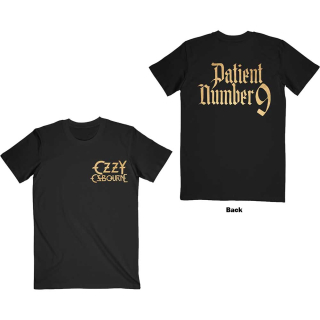 OZZY OSBOURNE - Patient No. 9 Gold Logo - čierne pánske tričko