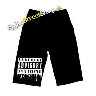 Detské kraťasy PARENTAL ADVISORY EXPLICIT CONTENT - Ľahké sieťované šortky