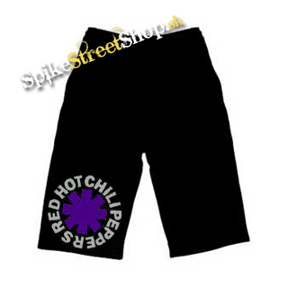 Detské kraťasy RED HOT CHILI PEPPERS - Purple White Logo- Ľahké sieťované šortky