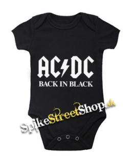 AC/DC - Back In Black - čierne detské body