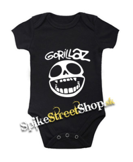 GORILLAZ - Noodle Skull Face - čierne detské body