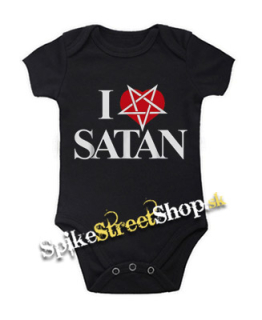 I LOVE SATAN - Pentagram - čierne detské body