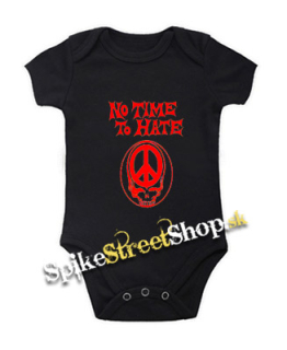 NO TIME TO HATE - Peace Skull - čierne detské body