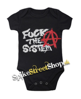 ANARCHY - FUCK THE SYSTEM - čierne detské body