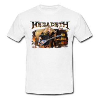 MEGADETH - The Sick, The Dying...and Mustaine Portrait - biele detské tričko