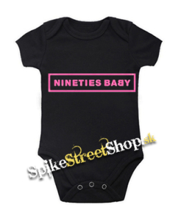 BLACKPINK - Nineties Baby - čierne detské body