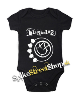 BLINK 182 - Logo & Smile - čierne detské body