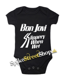 BON JOVI - Slippery When Wet - čierne detské body