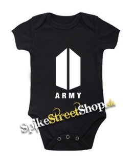 BTS - BANGTAN BOYS - Army Logo - čierne detské body