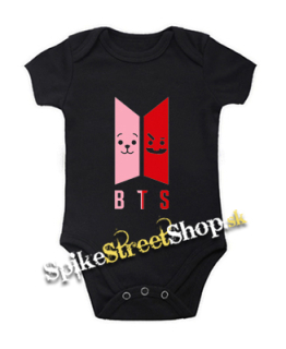 BTS - Emoji BT21 Logo Colour - čierne detské body