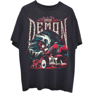 DISNEY - 101 Dalmations Cruella Speed Demon - čierne pánske tričko