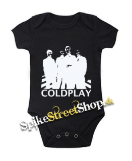 COLDPLAY - Logo & Band - čierne detské body