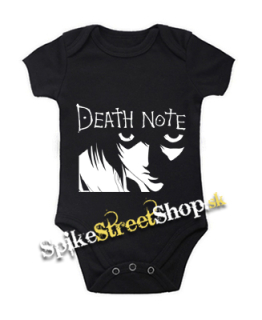 DEATH NOTE - Logo And Portrait - čierne detské body