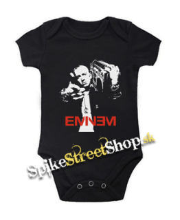 EMINEM - Logo & Portrait - čierne detské body