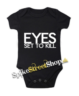 EYES SET TO KILL - Logo - čierne detské body