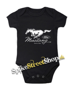 FORD MUSTANG - Horse Logo American Muscle - čierne detské body