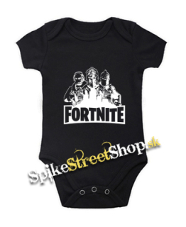 FORTNITE - Logo & Skins - čierne detské body