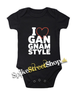 I LOVE GANGNAM STYLE - čierne detské body